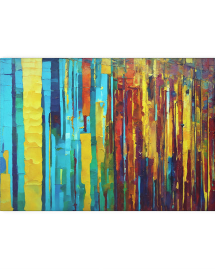 Striped Alpha 8" x 11" Glass Cutting Board