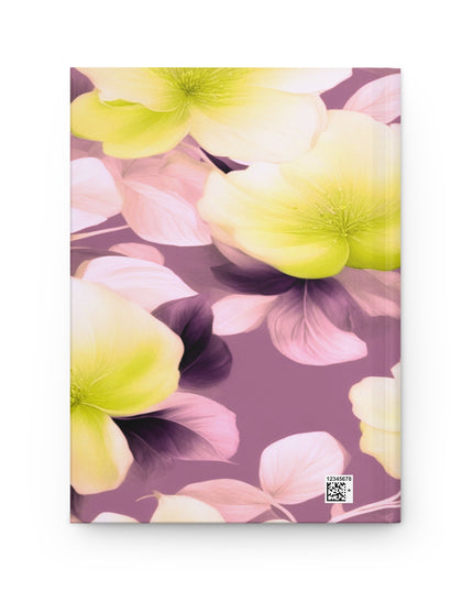 Lemon Blossom Floral Bunch Hardcover Journal Matte with 150 lined pages, 5.75" x 8"