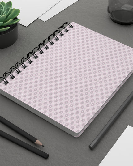 Pink Mornings Star-crossed Bodies Spiral Bound Journal, 5" x 7" 150 pages