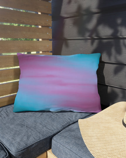 Wine Sea Blue Fog 20" x 14" Outdoor Pillow
