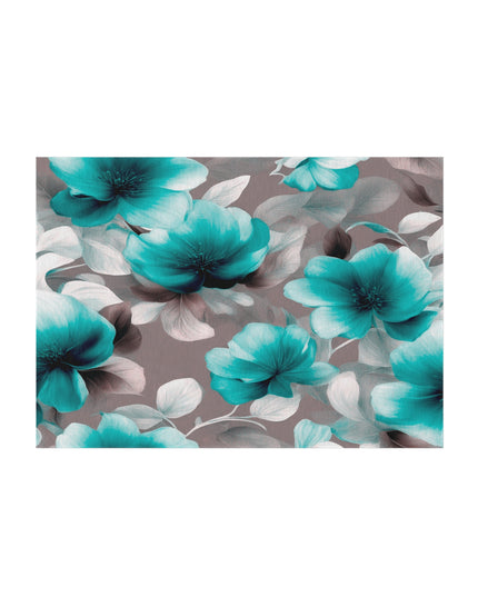 Tif Green Gray Floral Bunch Outdoor Rug, 60" x 84"