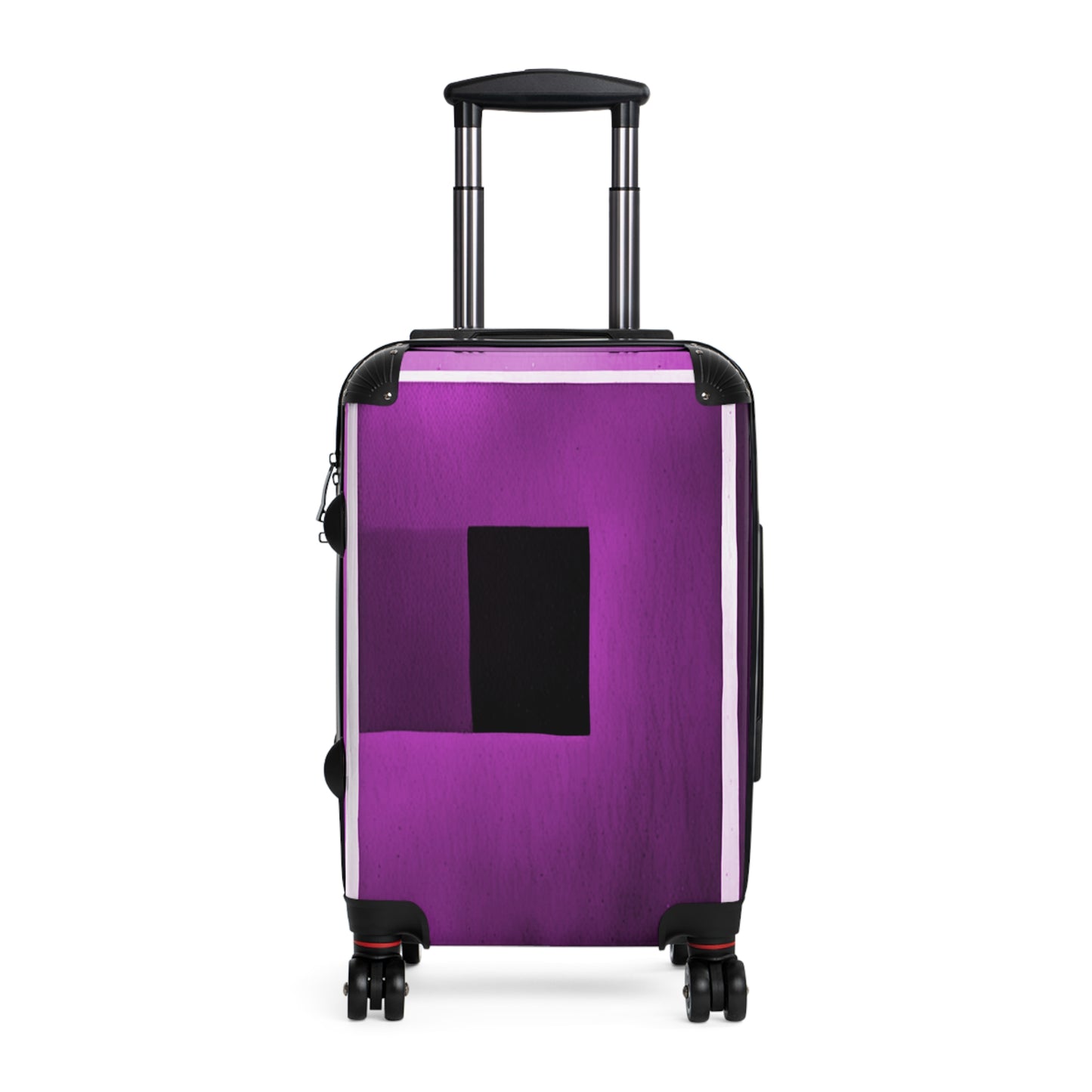 Magenta Shadow Small Suitcase with built in lock, 4 double-wheels, telescopic handle, and ABS back hard-shell