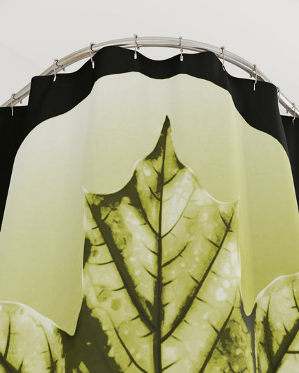 Lemongrass Maple Leaf Shower Curtains, 71" x 74"