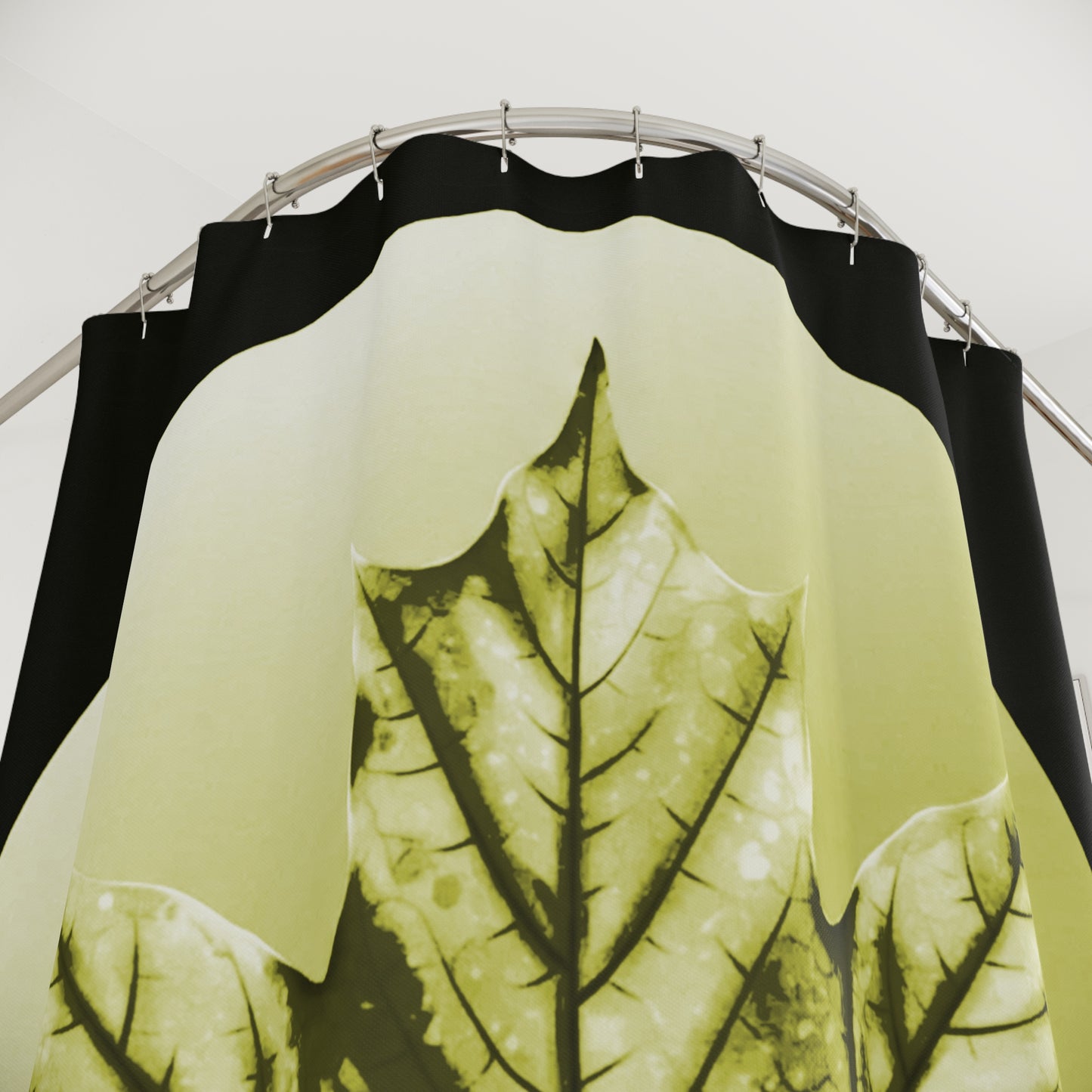 Lemongrass Maple Leaf Shower Curtains, 71" x 74"