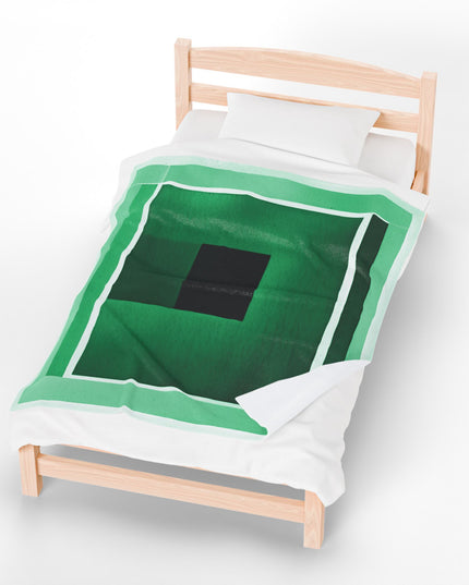 MInt Shadow Velveteen Plush Blanket, 50" x 60"