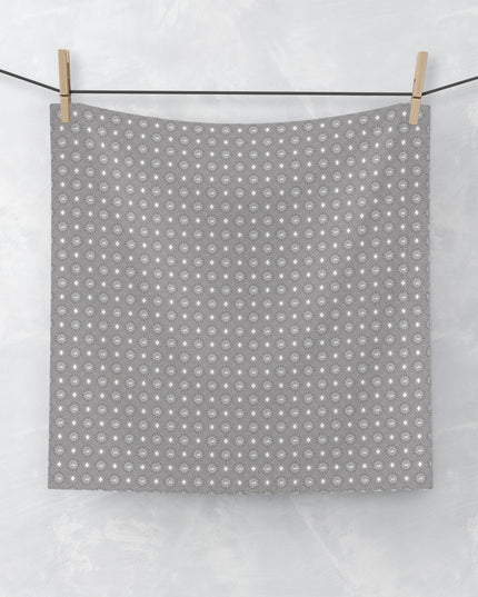 Desaturated Star-crossed Bodies Face Towel, 13" x 13"