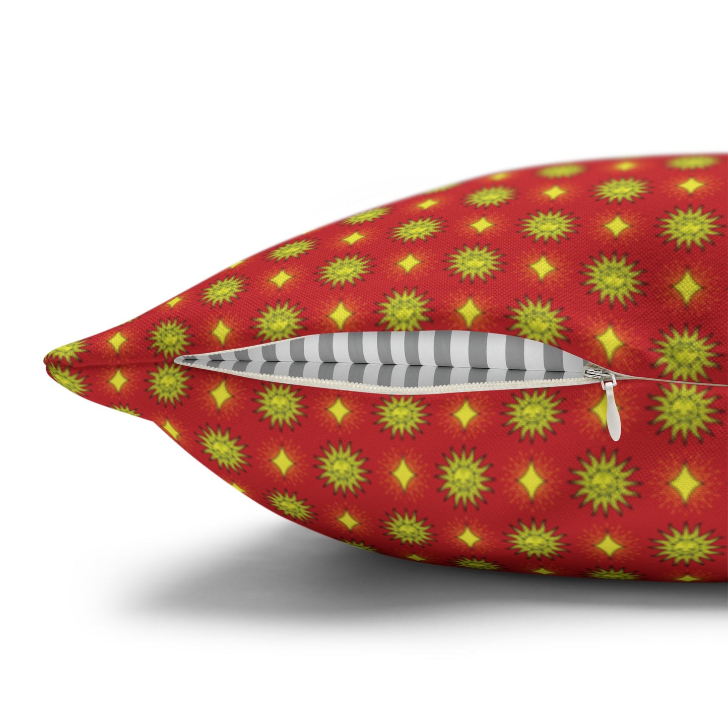 Late Evening Star-crossed Bodies Spun Polyester Square Pillowcase, 14" x 14"