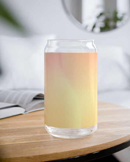 Hot Peach Fade Sipper Glass, 16oz