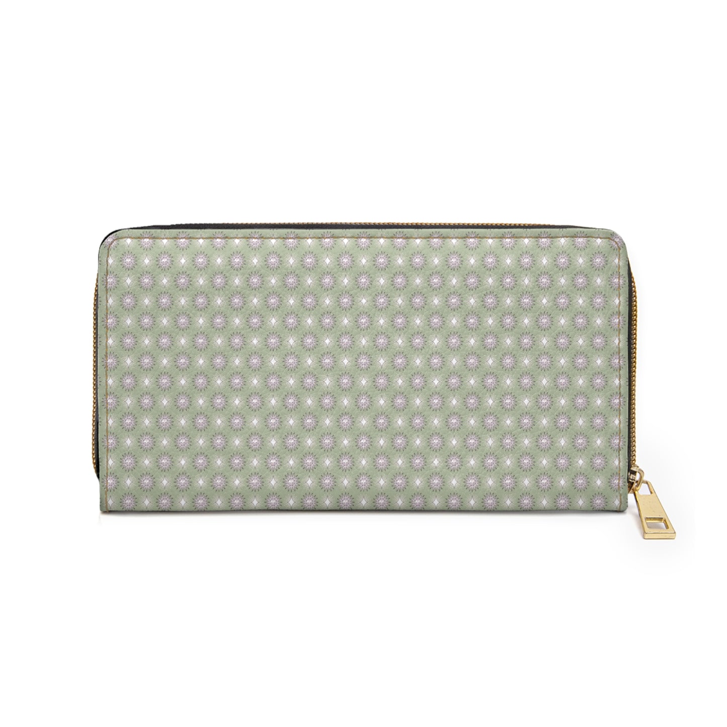 Olive Star-crossed Bodies Elegant Abstract Zipper Wallet - Stylish & Functional Accessory for Everyday Use