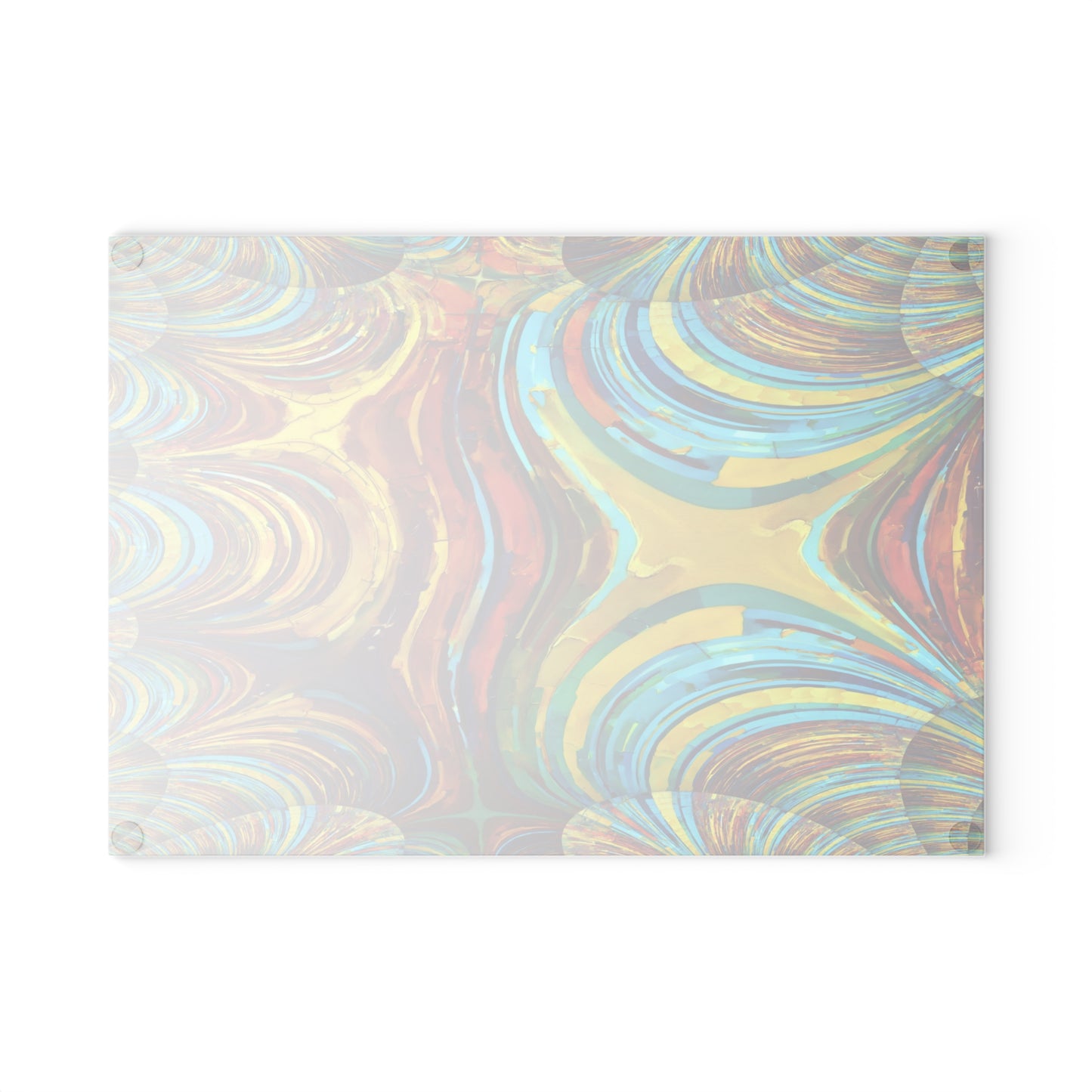Uzi Spiral Alpha 8" x 11" Glass Cutting Board