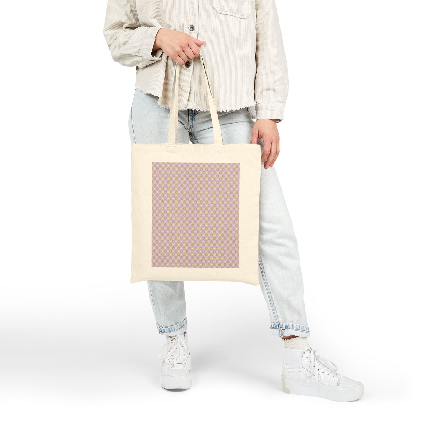 Magenta Star-crossed Bodies Cotton Canvas Tote Bag