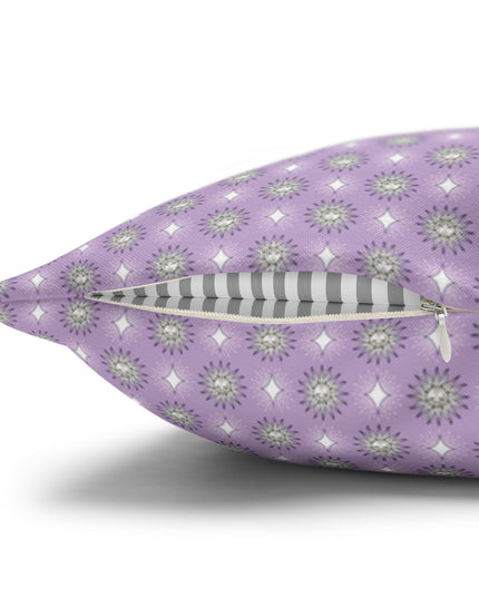 Lavender Star-crossed Bodies Spun Polyester Square Pillowcase, 14" x 14"
