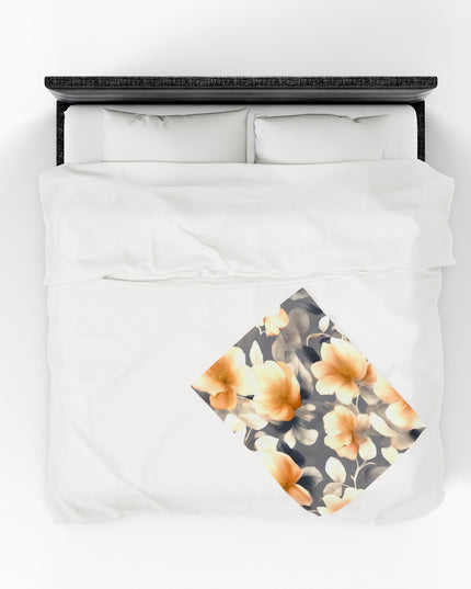Soft Blossom Floral Bunch Velveteen Plush Blanket, 30" x 40"