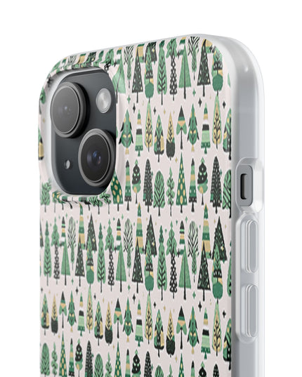 Mini Vintage Green Trees Iphone 15 Flexi Case