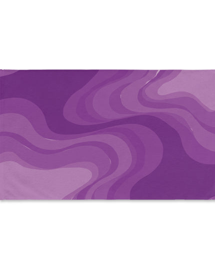 Wavey Purple Wavey Hand Towel, 16" x 28"
