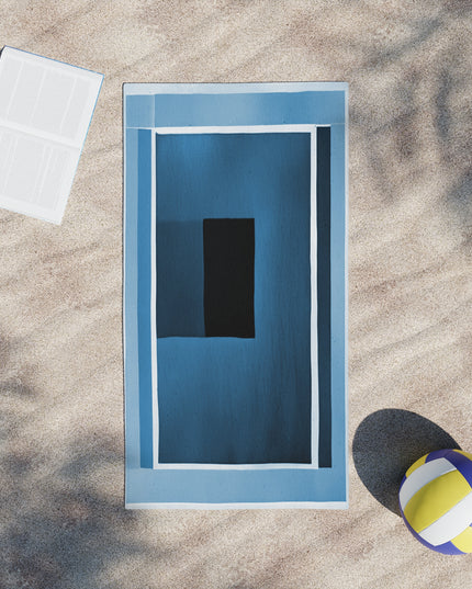 Blue Shadow Beach Towel, 24" x 44"
