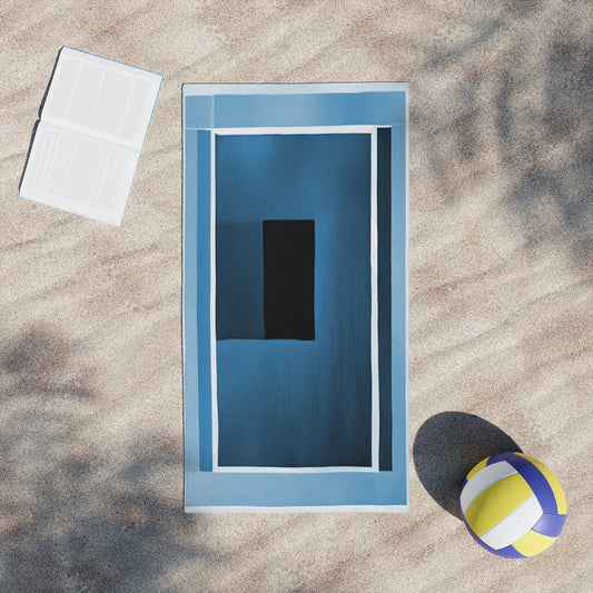 Blue Shadow Beach Towel, 24" x 44"