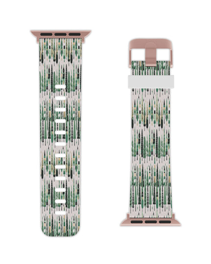 Mini Vintage Green Trees Watch Band for Apple Watch 7.5x.75/38-40mm/7.5x.75/42-44mm