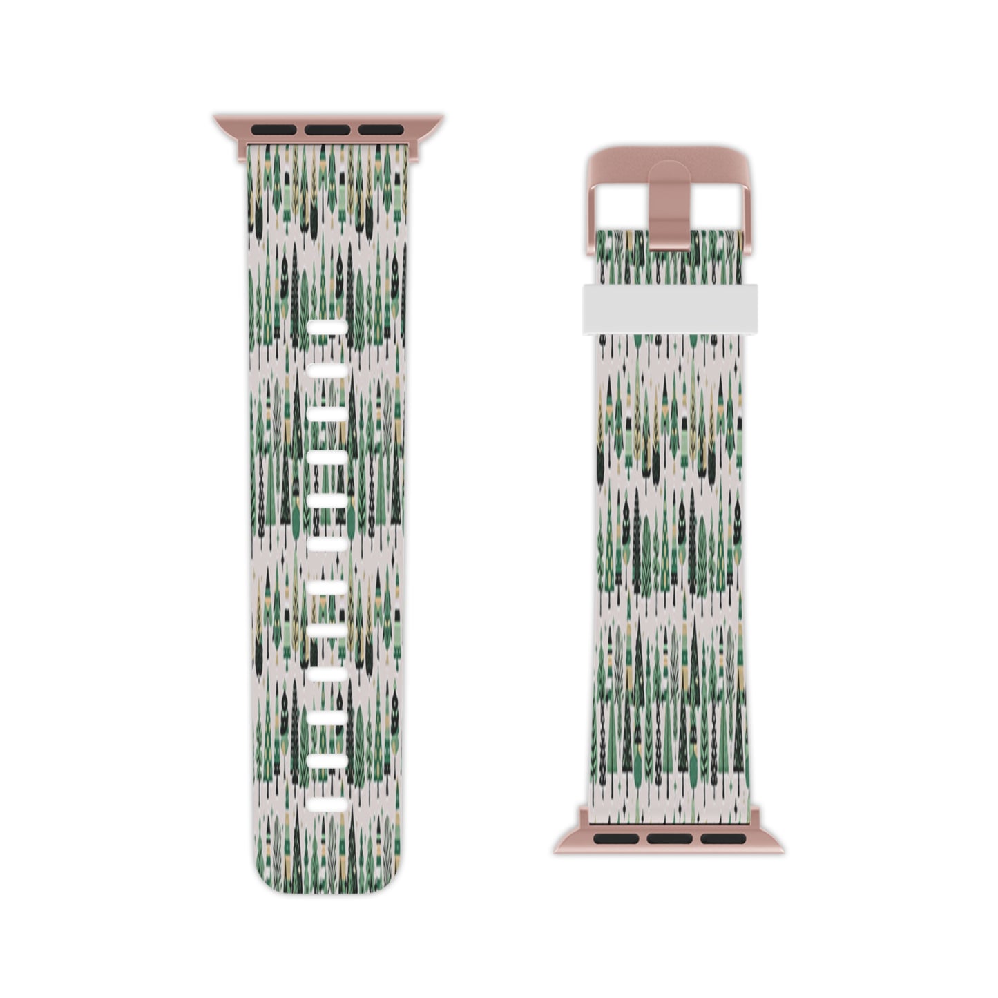Mini Vintage Green Trees Watch Band for Apple Watch 7.5x.75/38-40mm/7.5x.75/42-44mm
