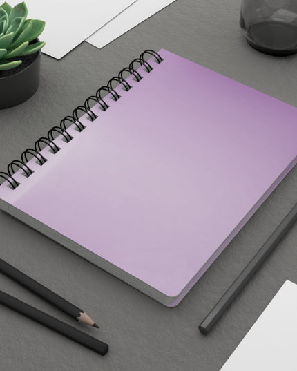 Soft Lavender Fade Spiral Bound Journal, 5" x 7" 150 pages