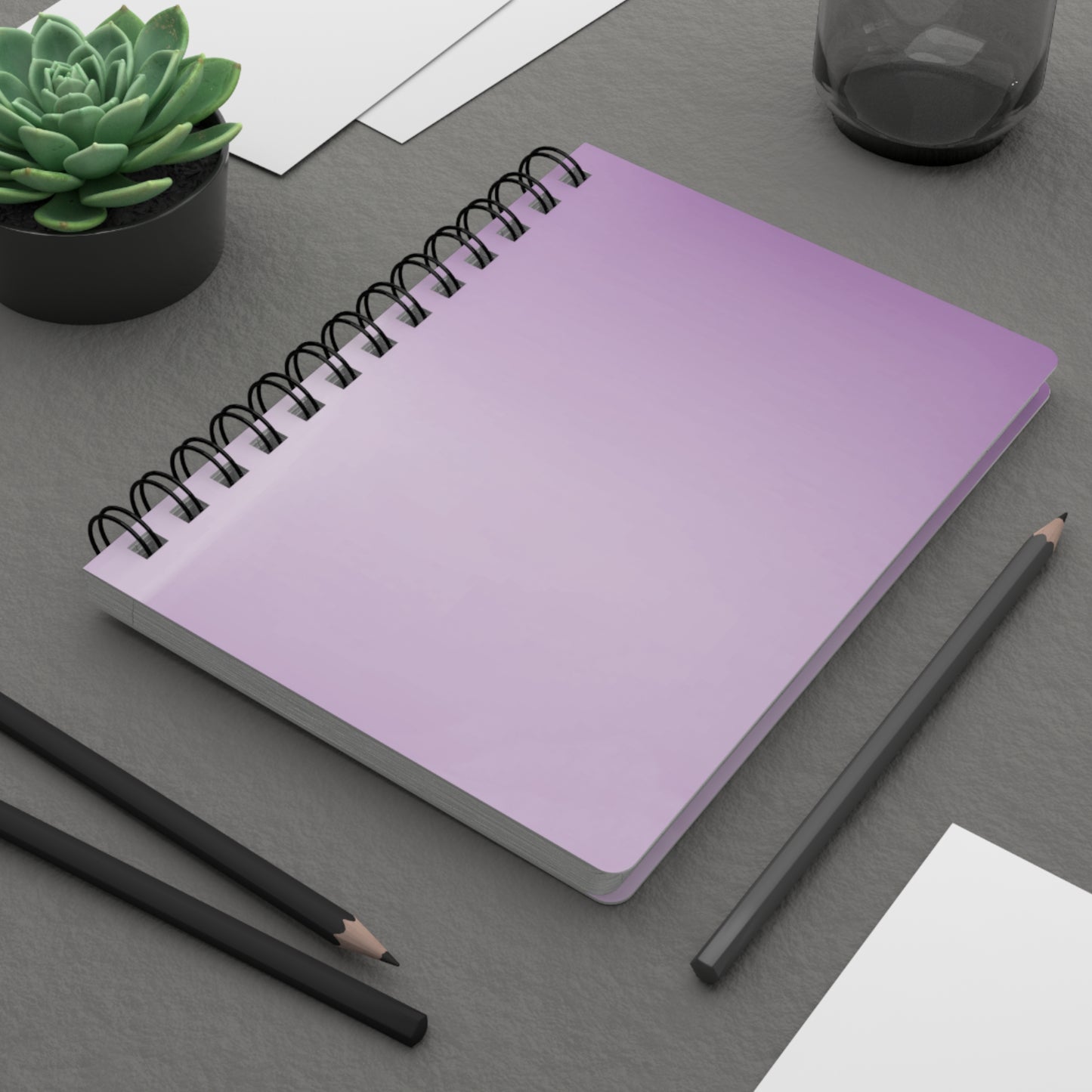 Soft Lavender Fade Spiral Bound Journal, 5" x 7" 150 pages