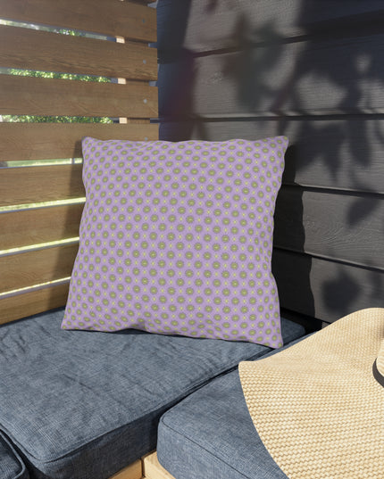 Magenta Star-crossed Bodies 16" x 16" Outdoor Pillow