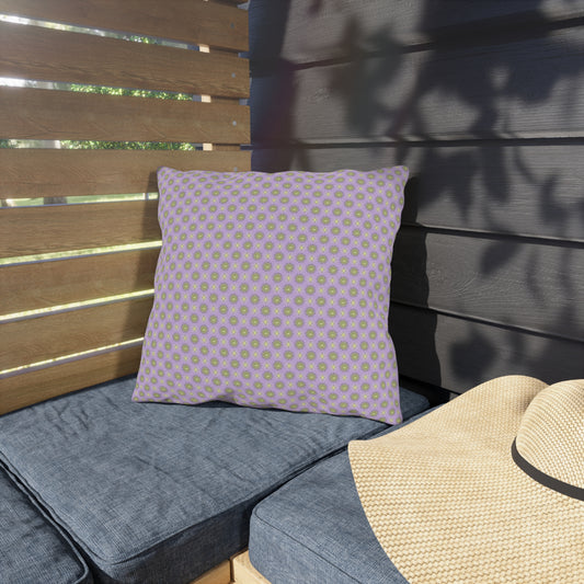 Magenta Star-crossed Bodies 16" x 16" Outdoor Pillow