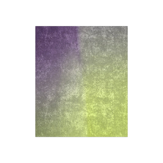 Purple Golden Fade 50" x 60" Crushed Velvet Blanket