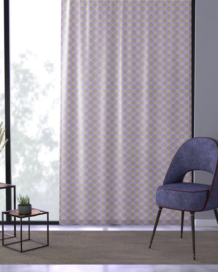 Magenta Star-crossed Bodies Sheer Window Curtain, 50" x 84", partially transparent