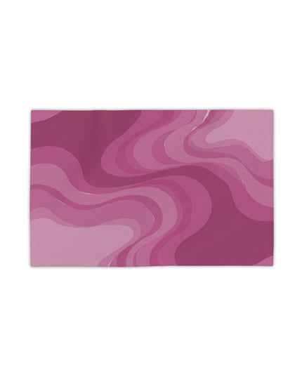 Pinky Mauve Wavey Beach Towel, 18" x 27"