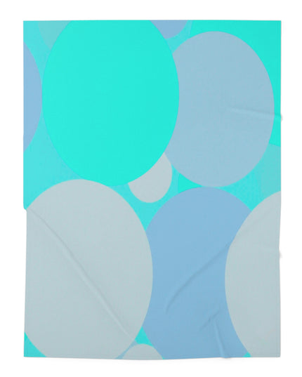 Pastel Tan and Tif Patches Baby Swaddle 30″×40″ Blanket