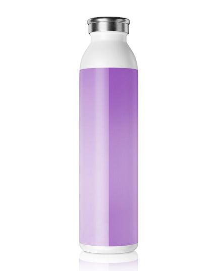 Soft Lavender Fade Slim Water Bottle, 20 oz White