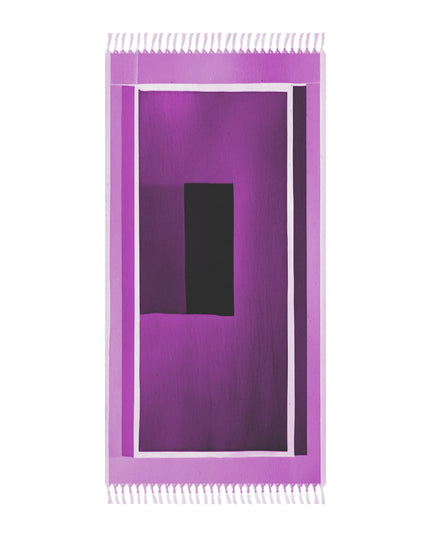Magenta Shadow 38" × 81" Boho Beach Cloth