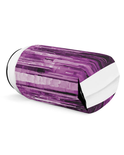 Striped Powder Lavender 12 oz Can Cooler Sleeve