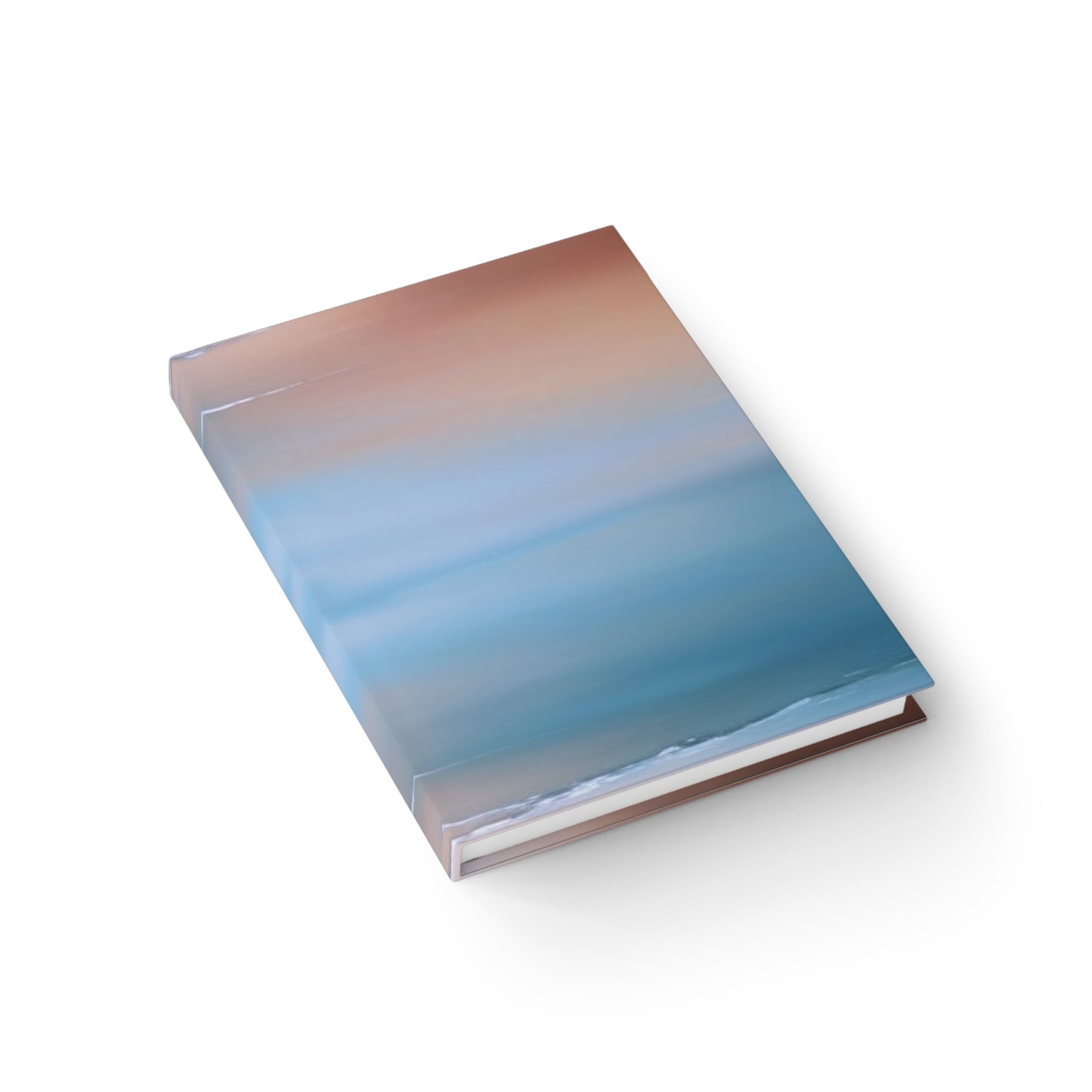 Blue Sea Peach Fog 5" x 7" Journal - 128 Blank pages