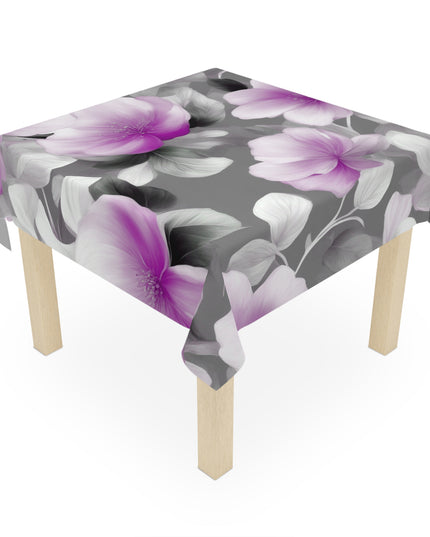 Purple Blossom Floral Bunch Tablecloth, 55" x 55"