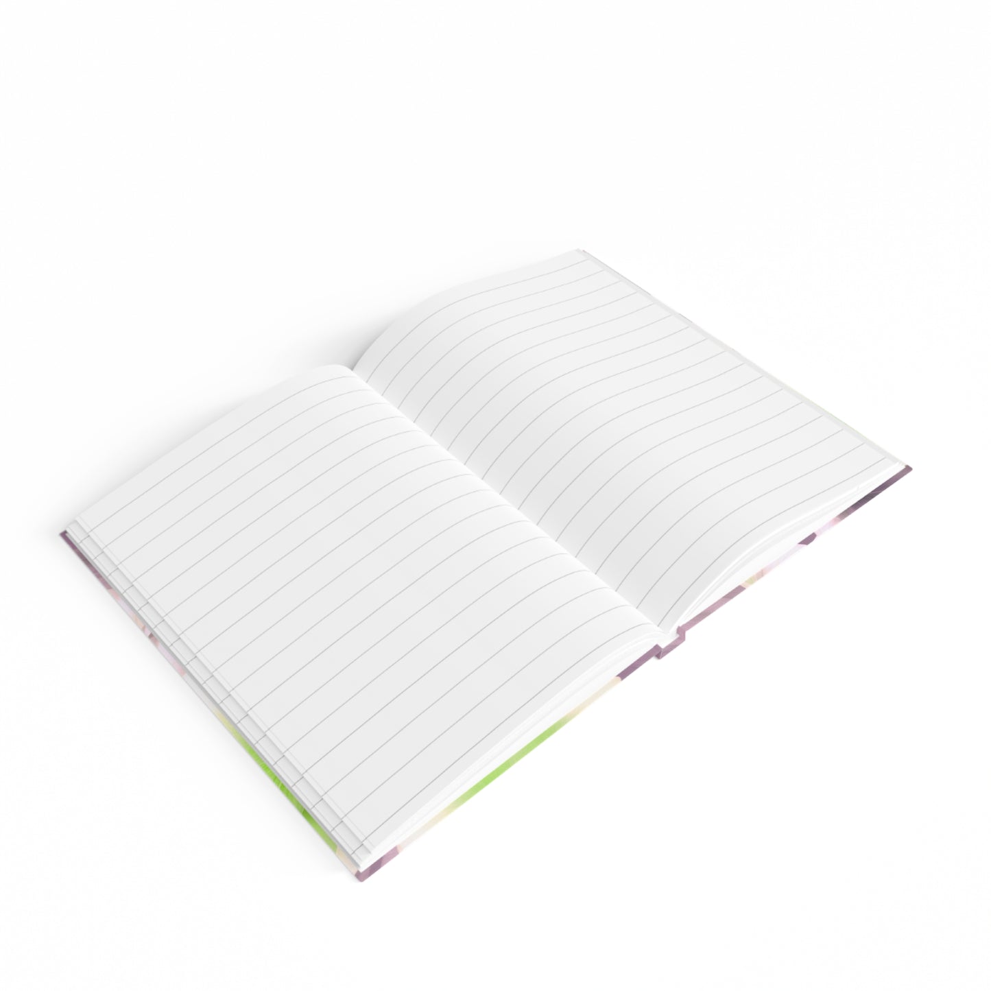Lime Lavender Floral Bunch Journal - 128 Ruled Line pages, 5" x 7"