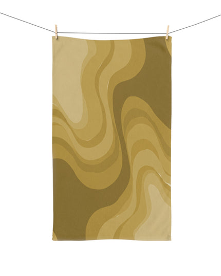 Brown Wavey Hand Towel, 16" x 28"