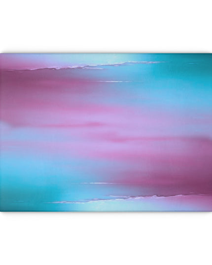 Wine Sea Blue Fog Glass Cutting Board, 11" x 15"