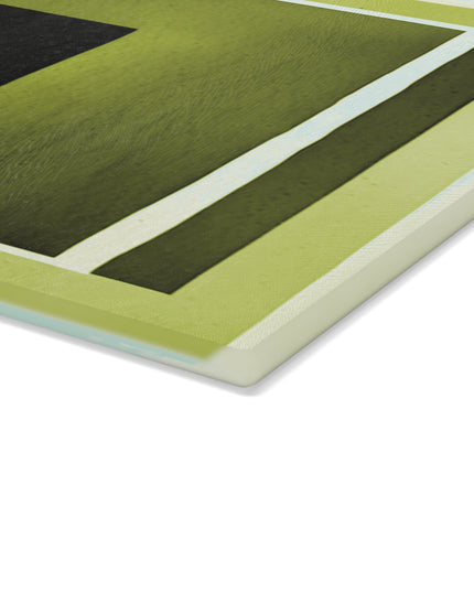Lemongrass Shadow Glass Cutting Board, 11" x 15"