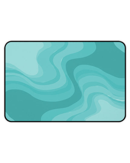 Tif Green Wavey 12" x 18" Desk Mat