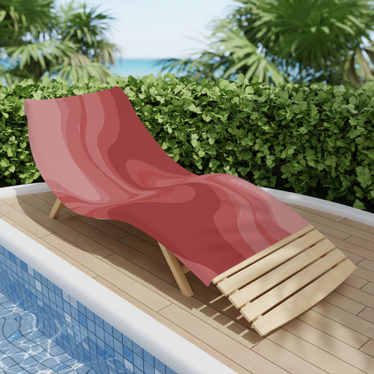 Power Red Wavey Beach Towel, 30" x 60"