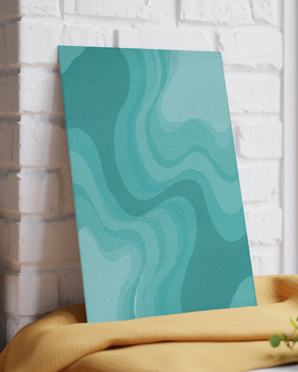 Tif Green Wavey 8" x 11" Glass Cutting Board