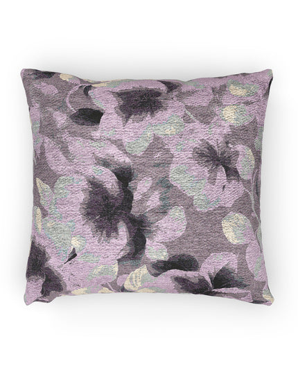 Blue Lavender Florals Woven Pillow, 17" x 18"