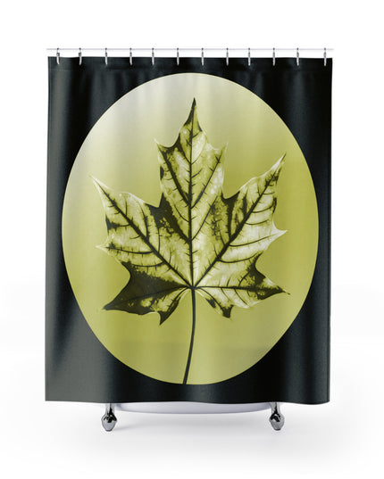 Lemongrass Maple Leaf Shower Curtains, 71" x 74"