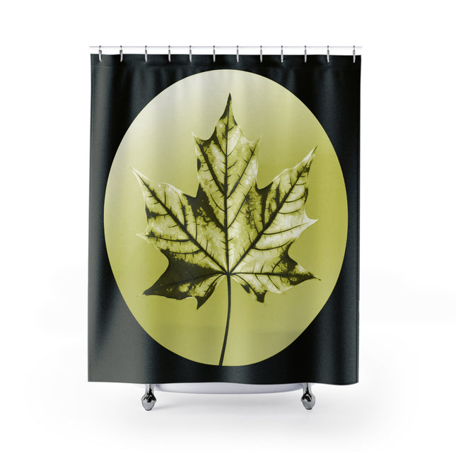 Lemongrass Maple Leaf Shower Curtains, 71" x 74"