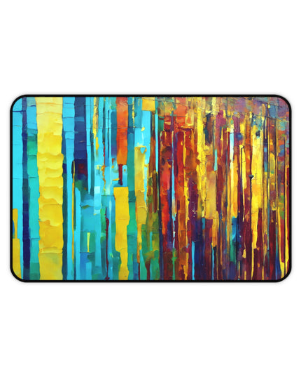 Striped Alpha 12" x 18" Desk Mat