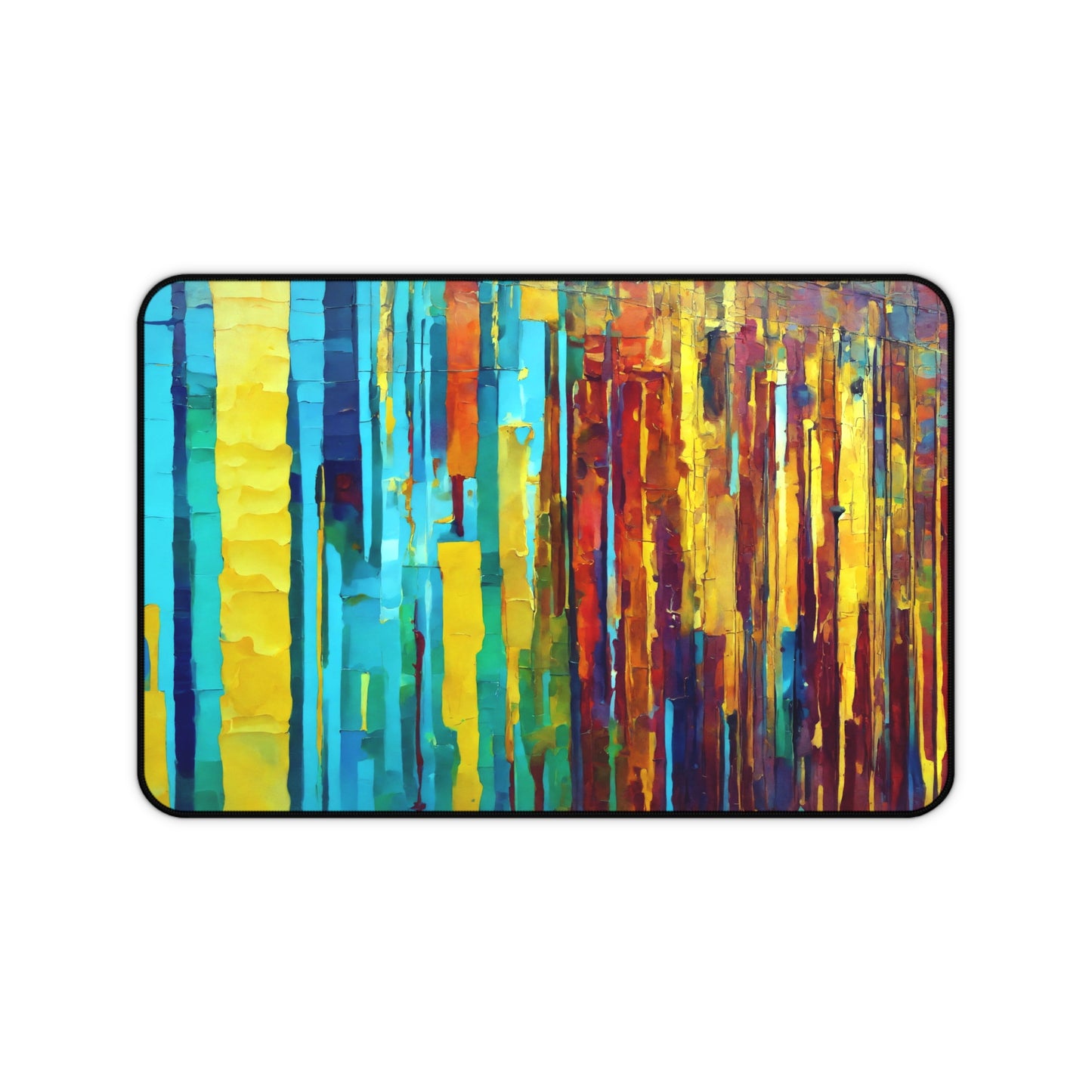 Striped Alpha 12" x 18" Desk Mat