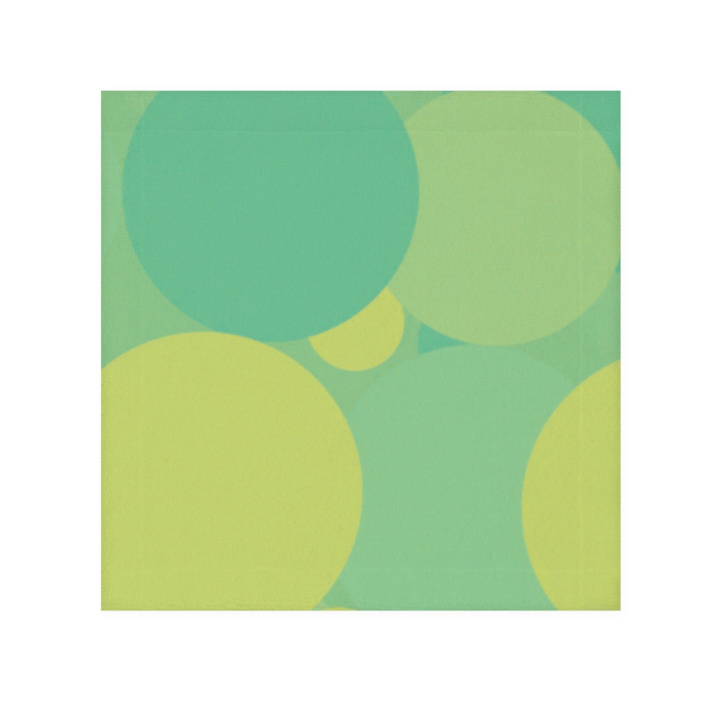 Pastel Green Patches Face Towel, 13" x 13"
