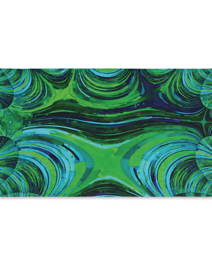 Uzi Spiral Blue Green Hand Towel, 16" x 28"